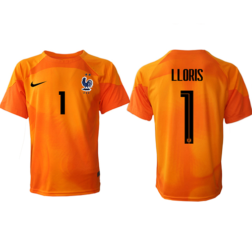 Billige Frankrike Hugo Lloris #1 Keeper Hjemmetrøye VM 2022 Kortermet